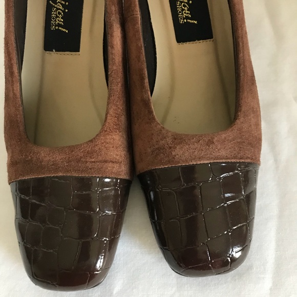 Bigou brown two tone patent loafers #T2 - Picture 4 of 6